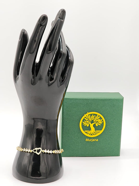 Armband „Golden Hearts“