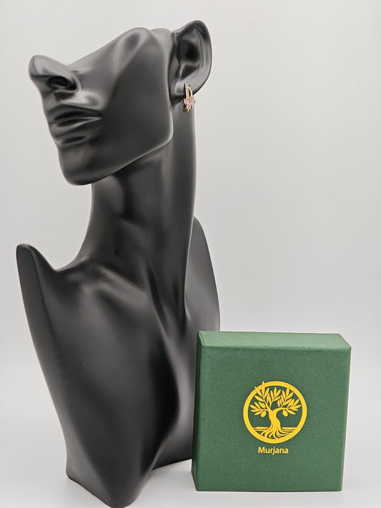 Ohrringe „Pink Spark Hoops“