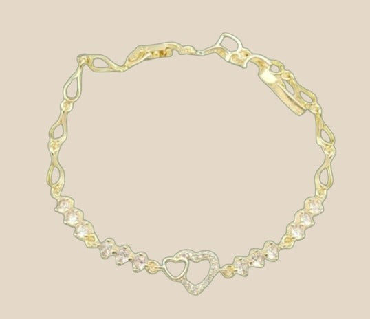 Armband „Golden Hearts“